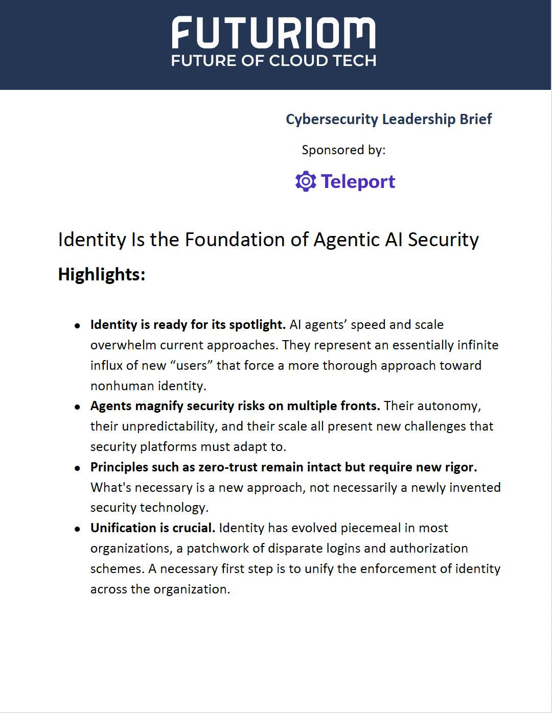 Teleport Identity LB Cover